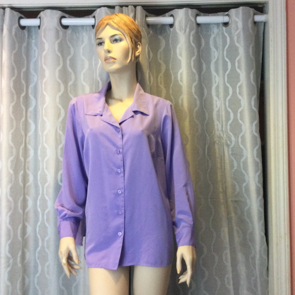 Lilac Buttoned Blouse